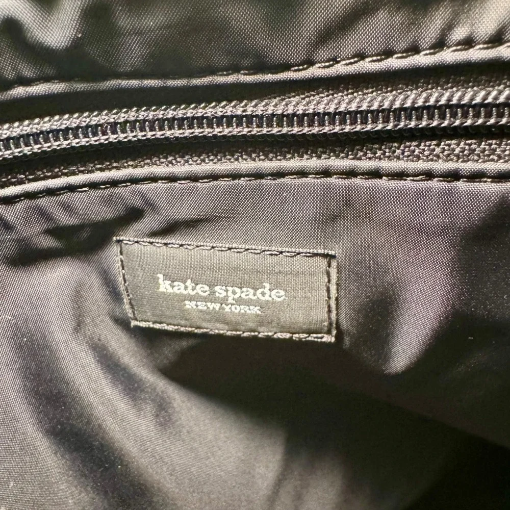 Kate Spade‎ Multi Purpose Rectangular Large Canvas Striped Diaper Bag/Tote
